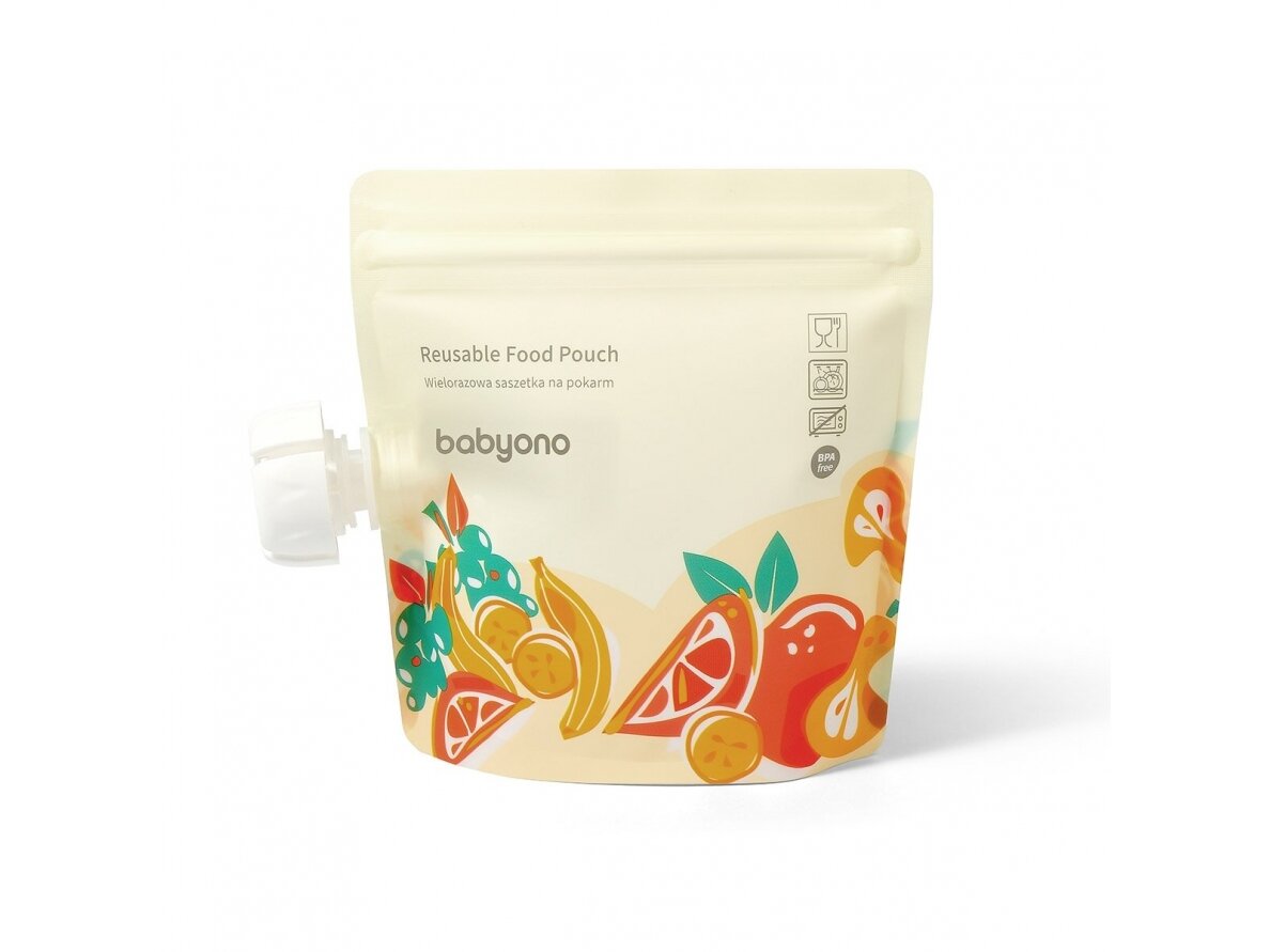 Babyono rusable food pouch 150ml 5pcs 1467 Babyono rusable food pouch 150ml 5pcs 1467