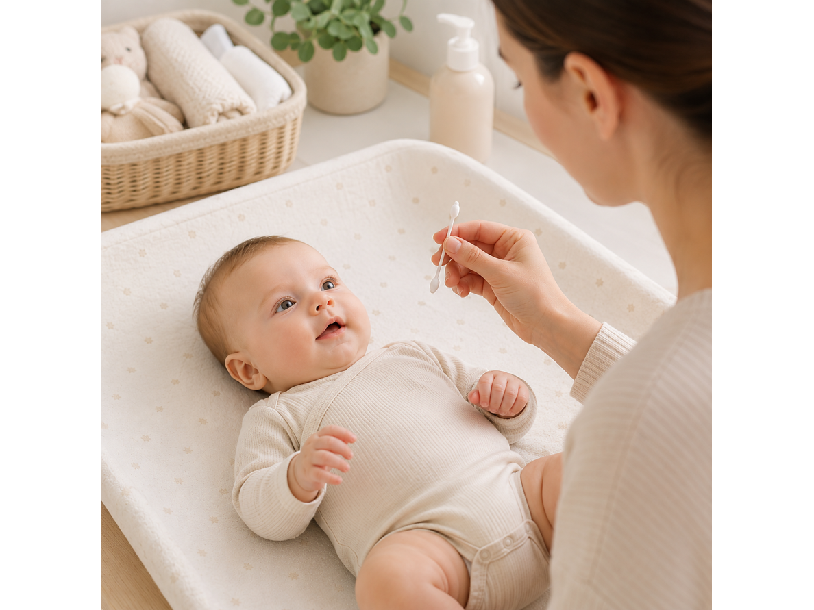 Babyono cotton buds with a limiter for children60pcs 1711 3