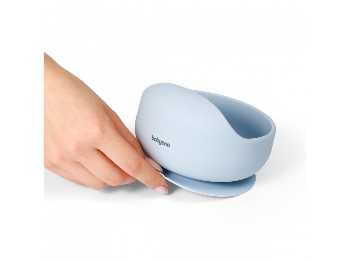 Babyono silicone suction bowl blue 1481/01 4 Babyono silicone suction bowl blue 1481/01 4