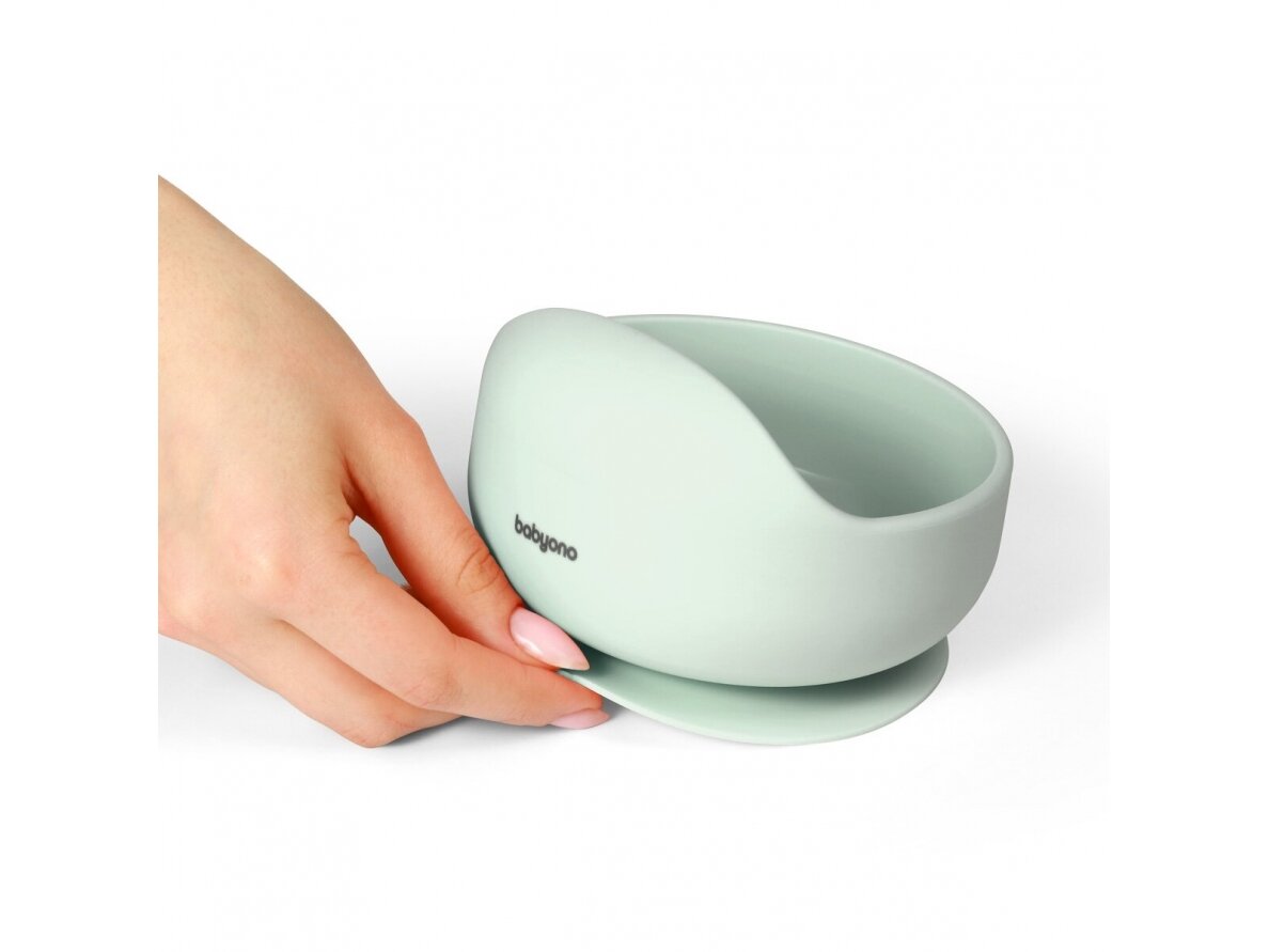 Babyono silicone suction bowl mint 1481/03 2 Babyono silicone suction bowl mint 1481/03 2