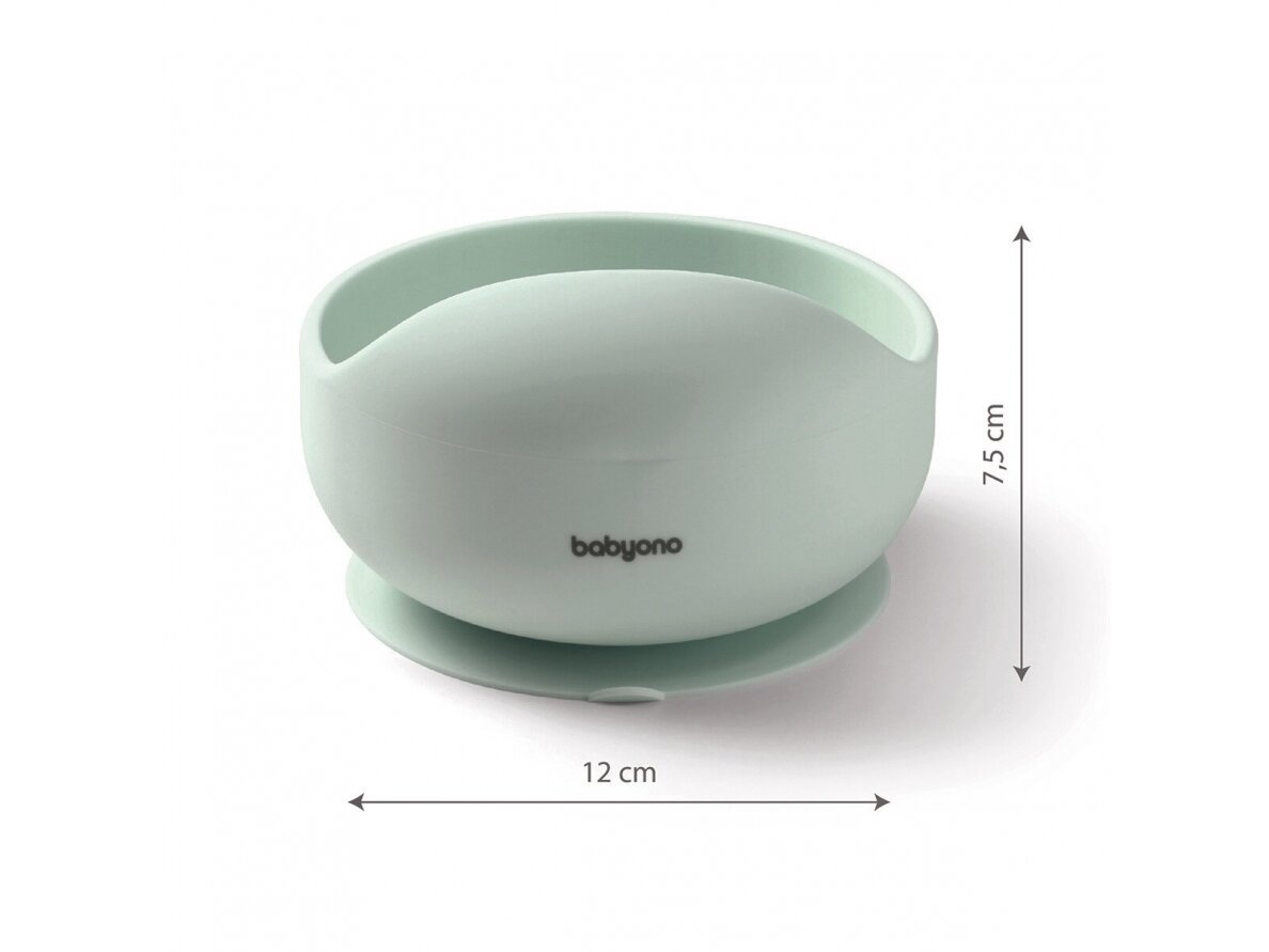 Babyono silicone suction bowl mint 1481/03 6 Babyono silicone suction bowl mint 1481/03 6