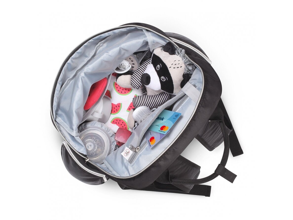 BabyOno backpack for mother / POM POM pram/stroller 1448 6