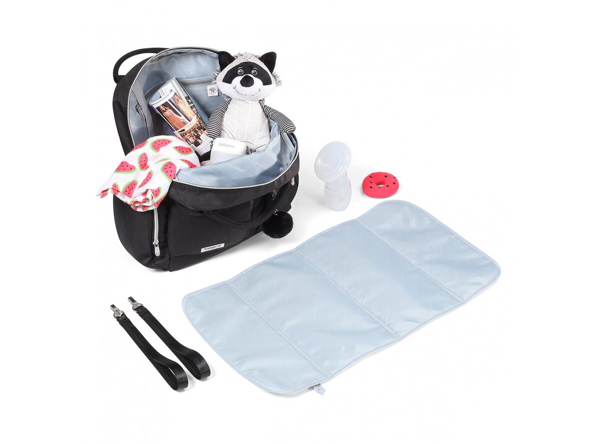 BabyOno backpack for mother / POM POM pram/stroller 1448 12