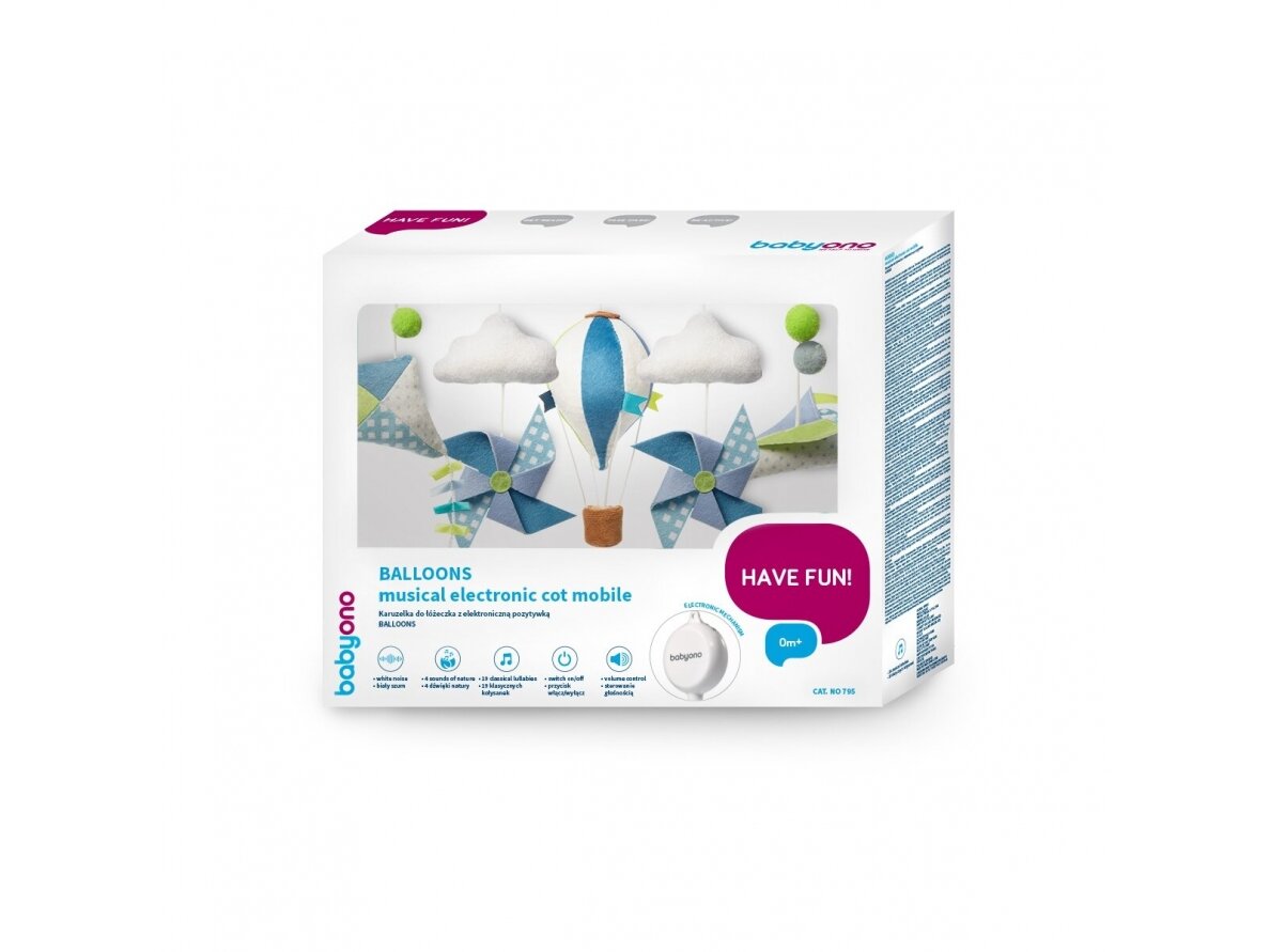 BALLOONS musical electronic cot mobile, 795 4