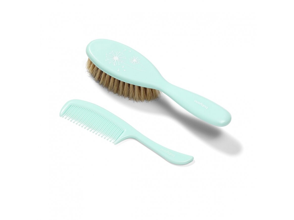 Babyono hairbrush and comb natural soft bristle mint 567/03 Babyono hairbrush and comb natural soft bristle mint 567/03