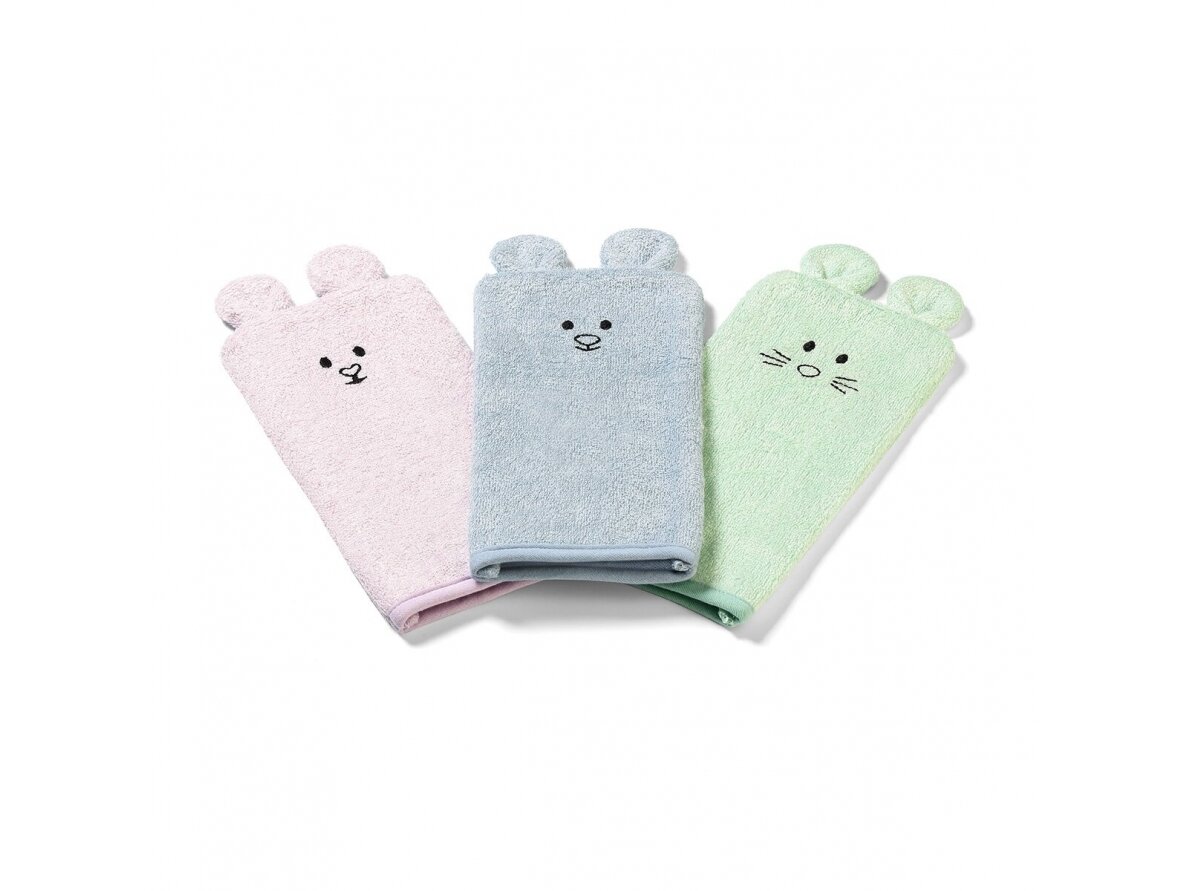 Babyono bamboo baby wash mitt green 787/03 1 Babyono bamboo baby wash mitt green 787/03 1