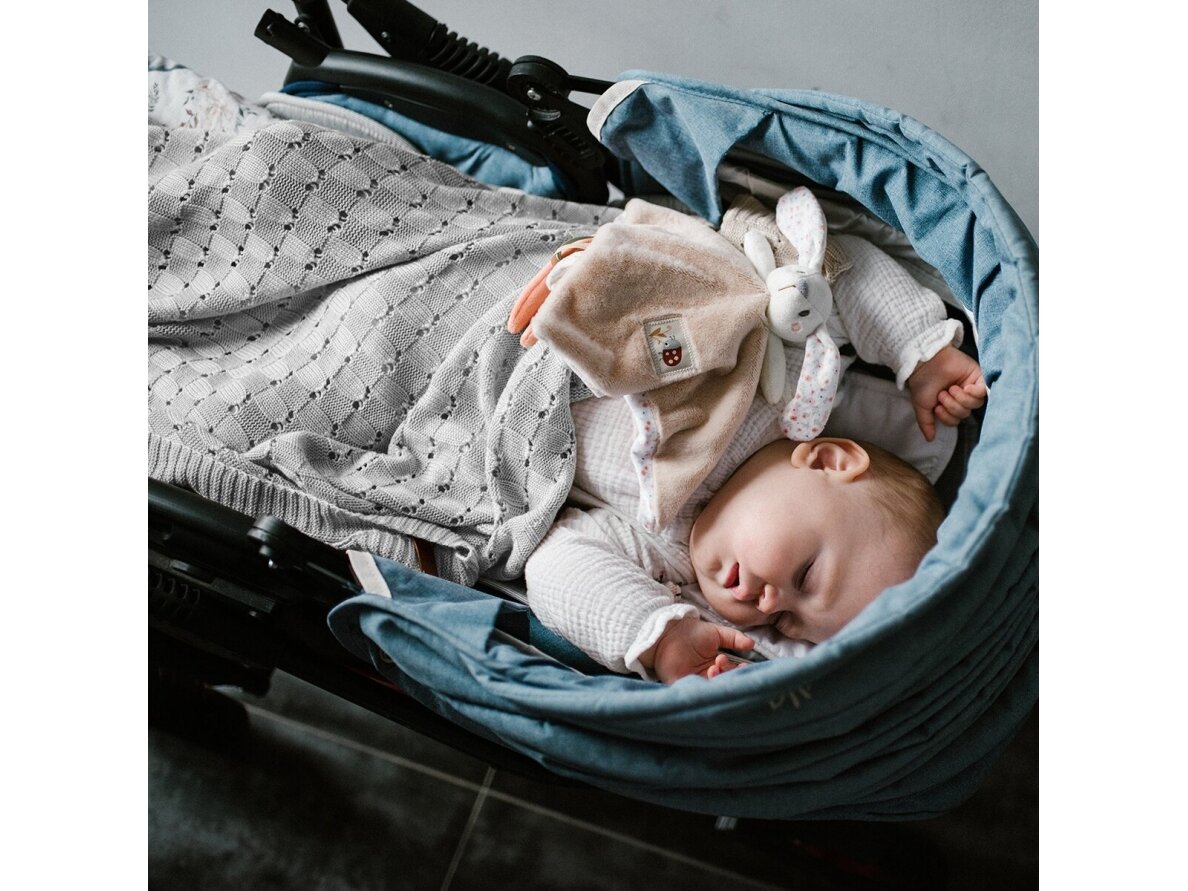 Babyono bamboo knitted blanket grey 1479/02 4 Babyono bamboo knitted blanket grey 1479/02 4