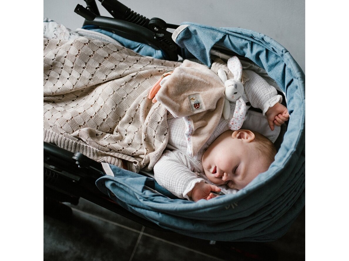 Babyono bamboo knitted blanket beige 1479/03 4