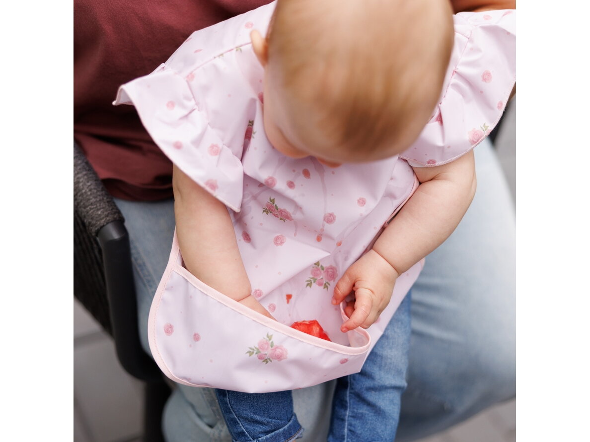 Babyono baby apron pink 1641/05 4