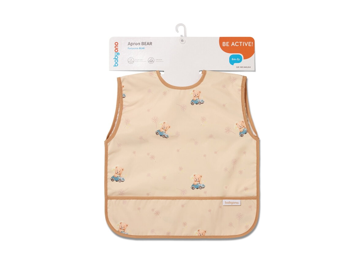 Babyono baby apron beige 1641/04 3 Babyono baby apron beige 1641/04 3
