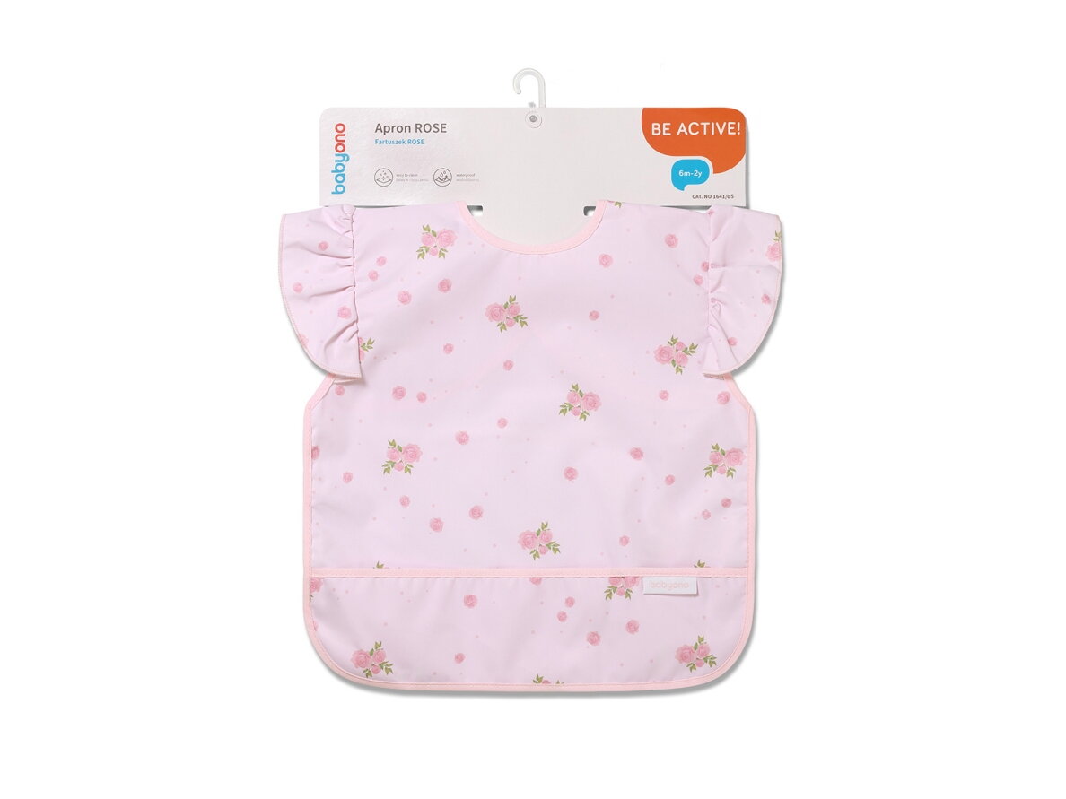 Babyono baby apron pink 1641/05 3 Babyono baby apron pink 1641/05 3