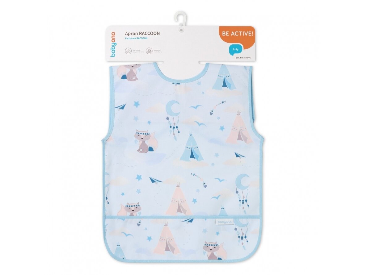 Babyono apron raccoon blue 1642/01 2