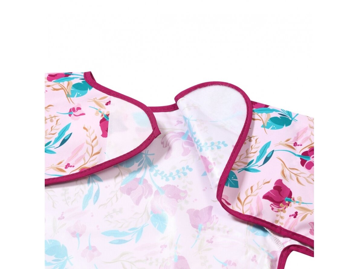 BabyOno sleeved bib, flowers, 1476/01 2
