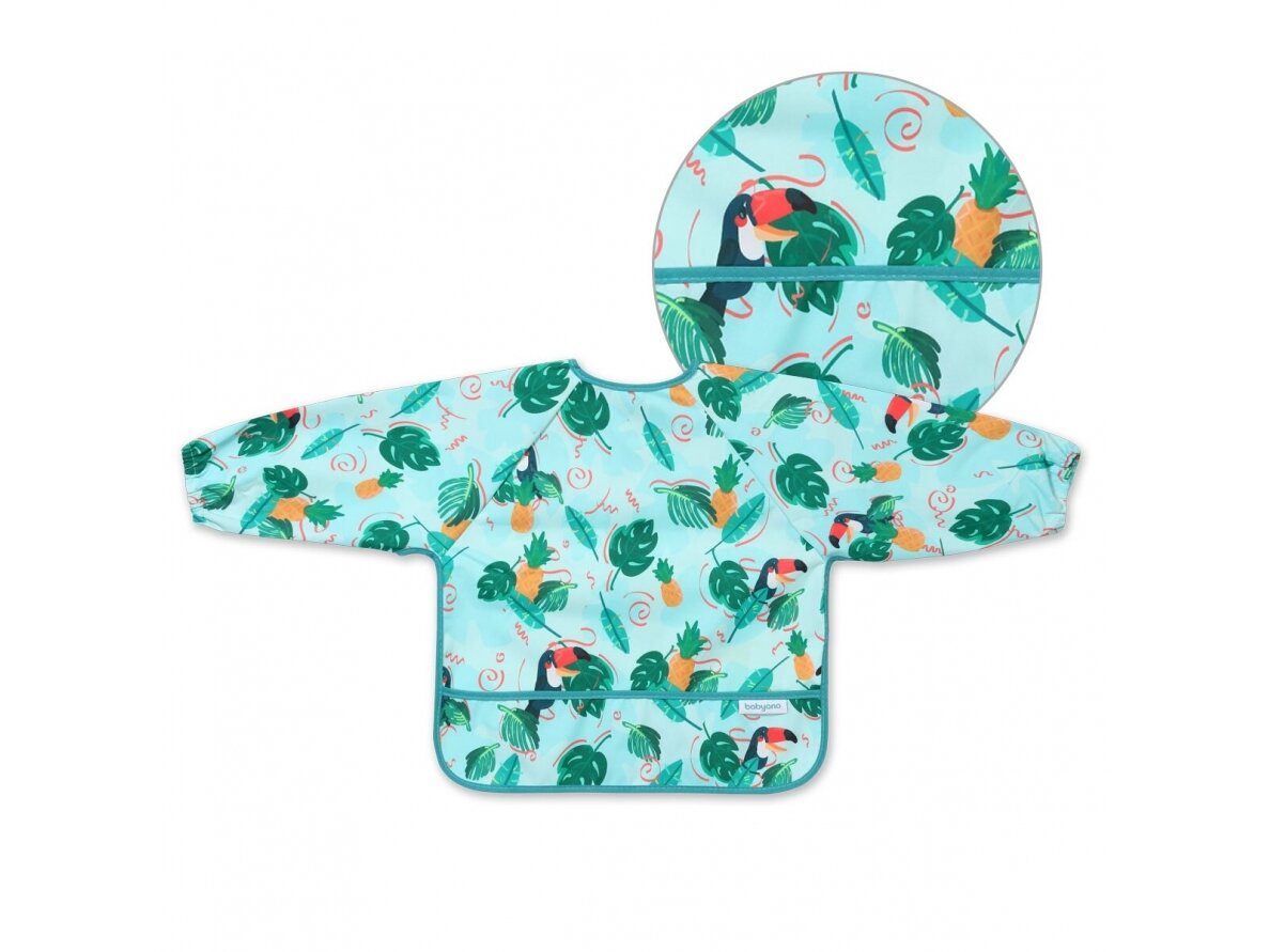 BabyOno sleeved bib, a parrot, 1476/02 1 BabyOno sleeved bib, a parrot, 1476/02 1