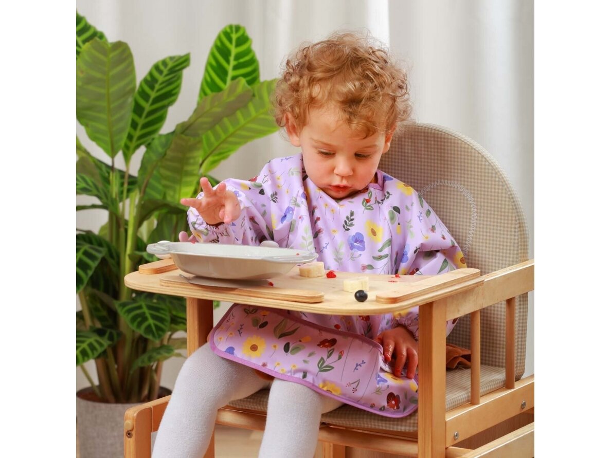 BabyOno sleeved bib, garden, 1476/01 10 BabyOno sleeved bib, garden, 1476/01 10
