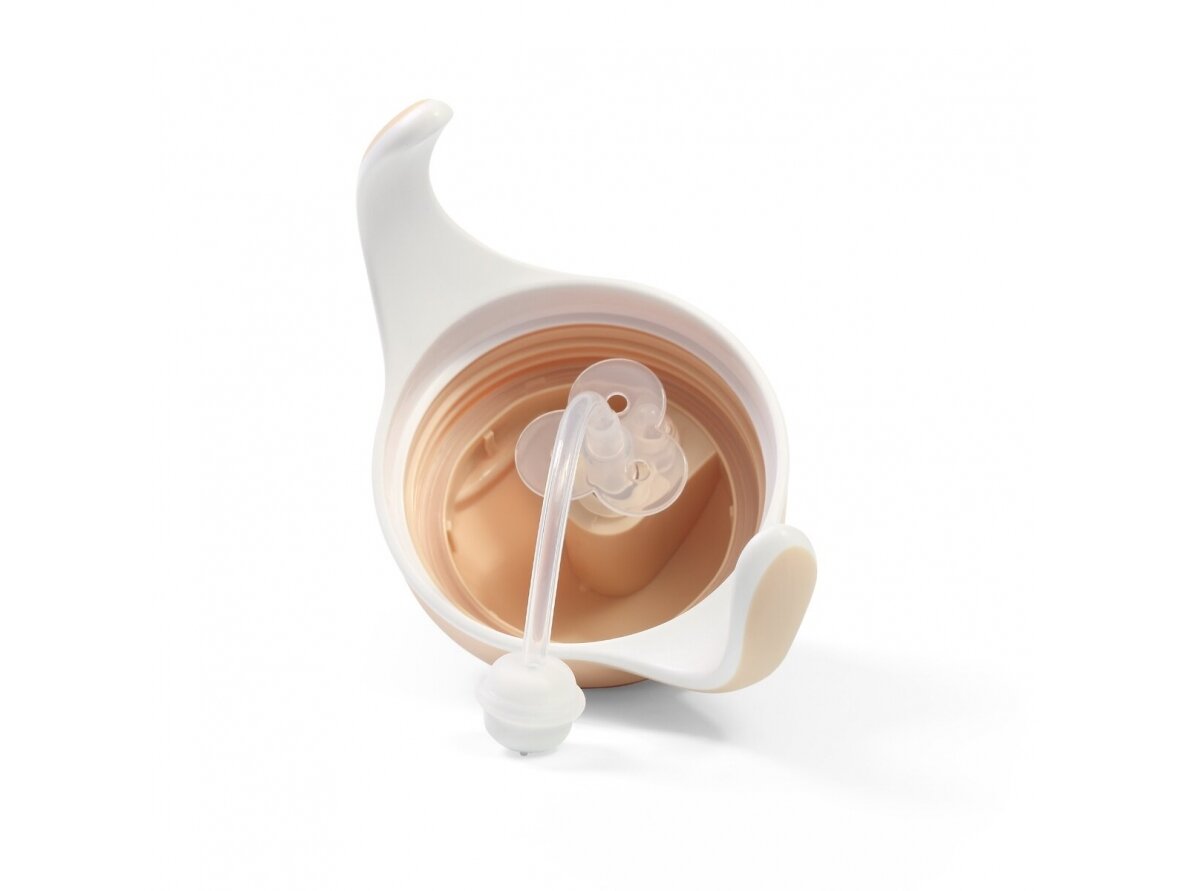 Babyono sippy cup with weighted straw brown 1464/04 2 Babyono sippy cup with weighted straw brown 1464/04 2
