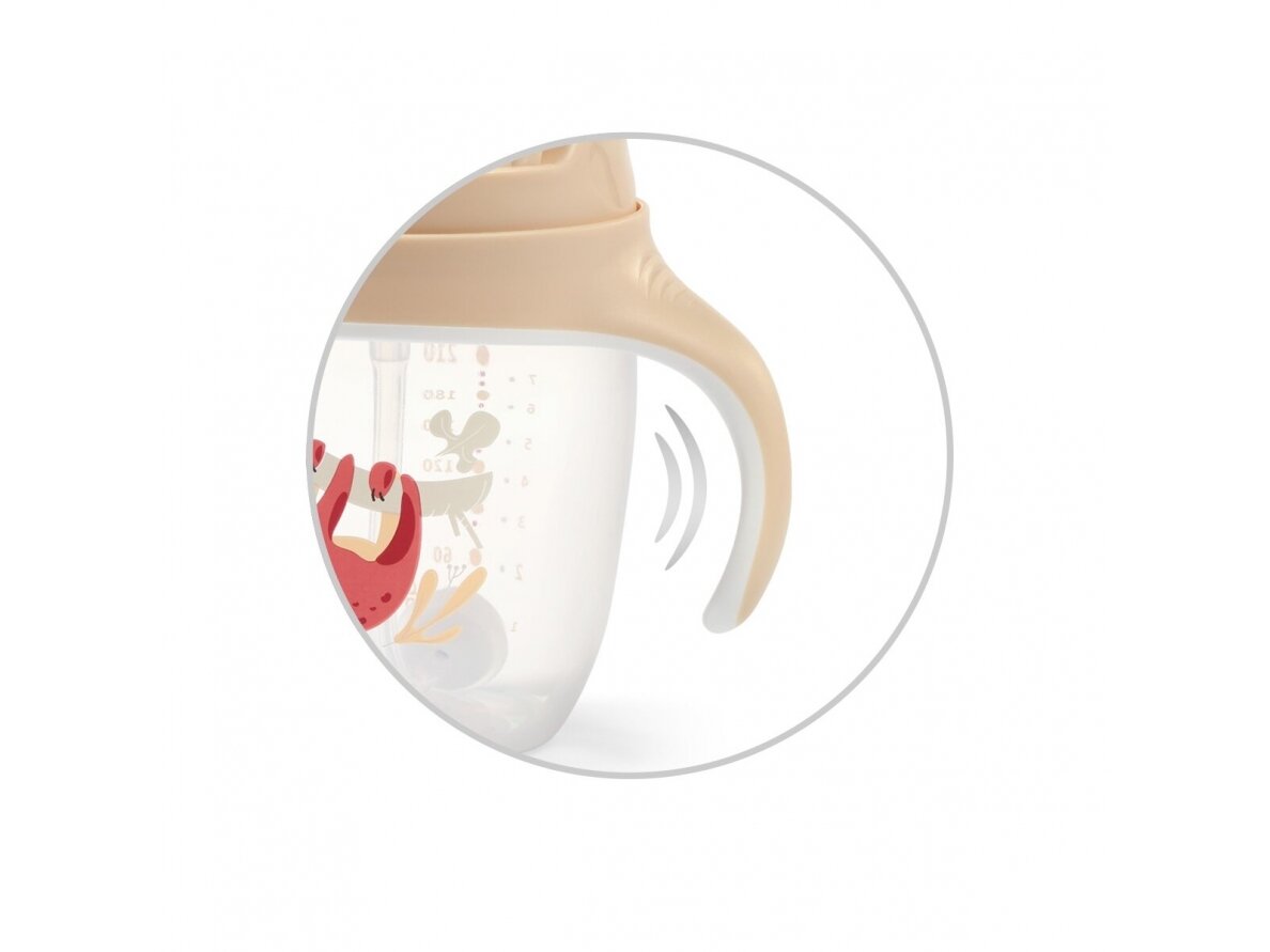 Babyono sippy cup with weighted straw brown 1464/04 5 Babyono sippy cup with weighted straw brown 1464/04 5
