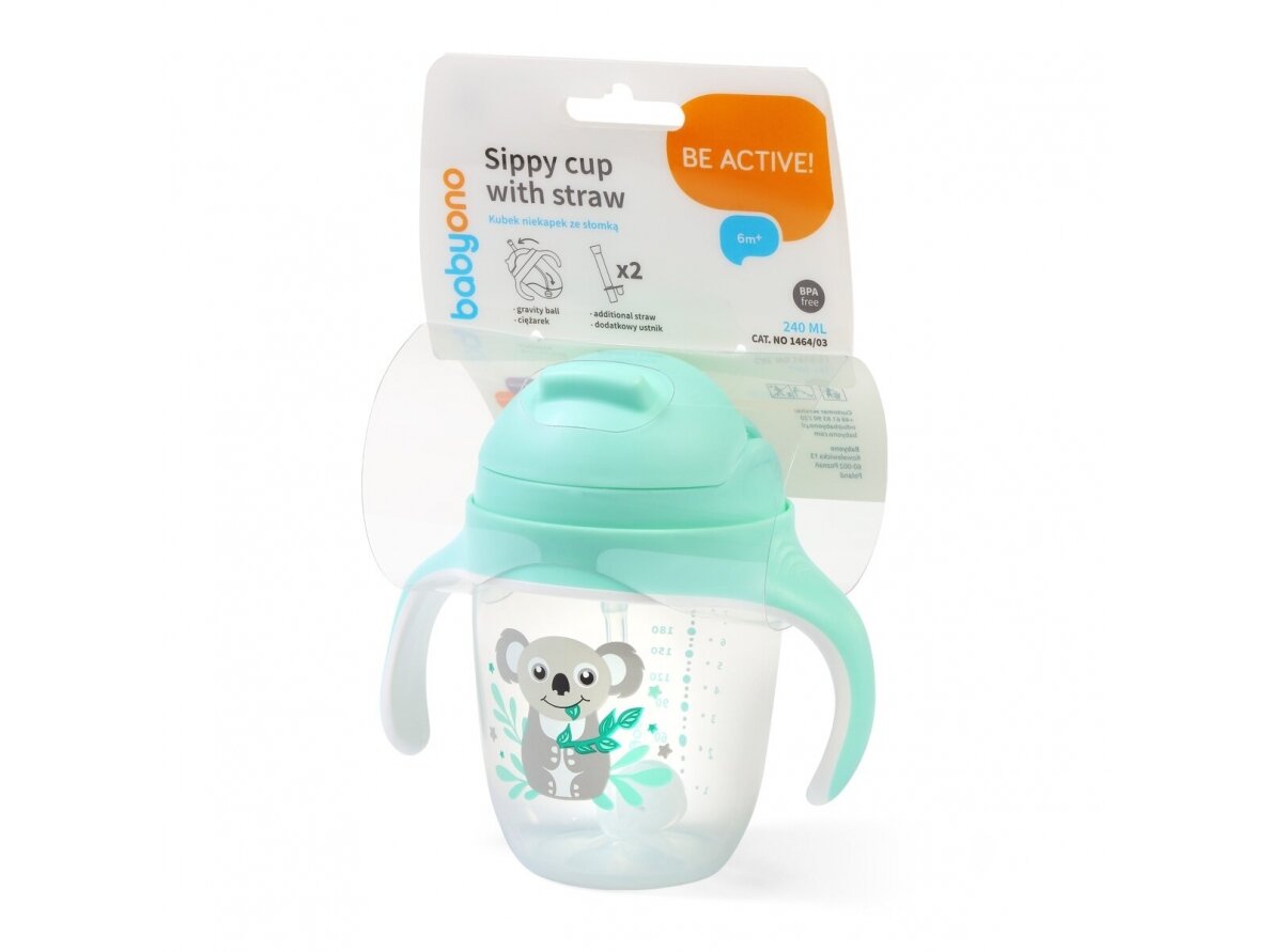 Babyono sippy cup with weighted straw 1464/03 9 Babyono sippy cup with weighted straw 1464/03 9