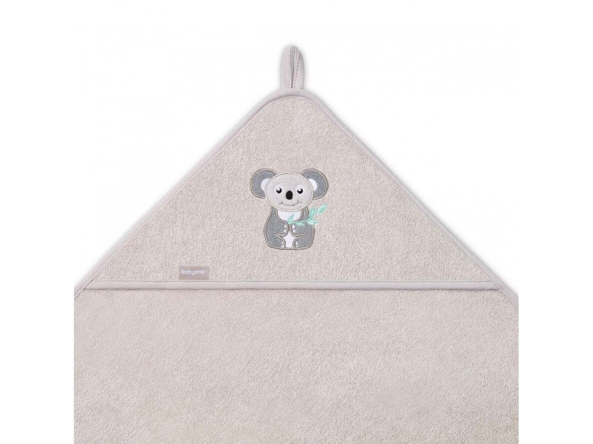 Babyono bamboo hooded towel grey NATURAL BAMBOO 100X100 346/06 2 Babyono bamboo hooded towel grey NATURAL BAMBOO 100X100 346/06 2