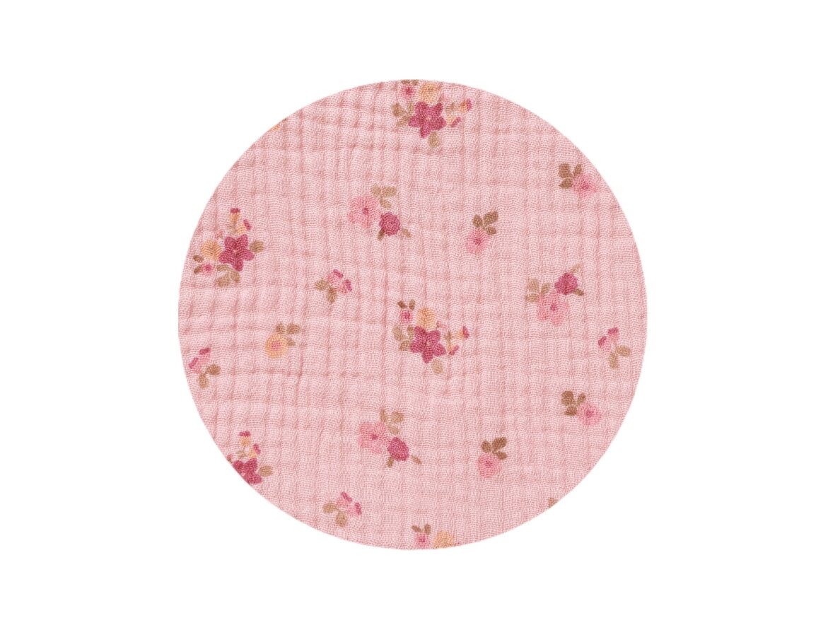 Babyono muslin bib ruffle pink 1724/02 3