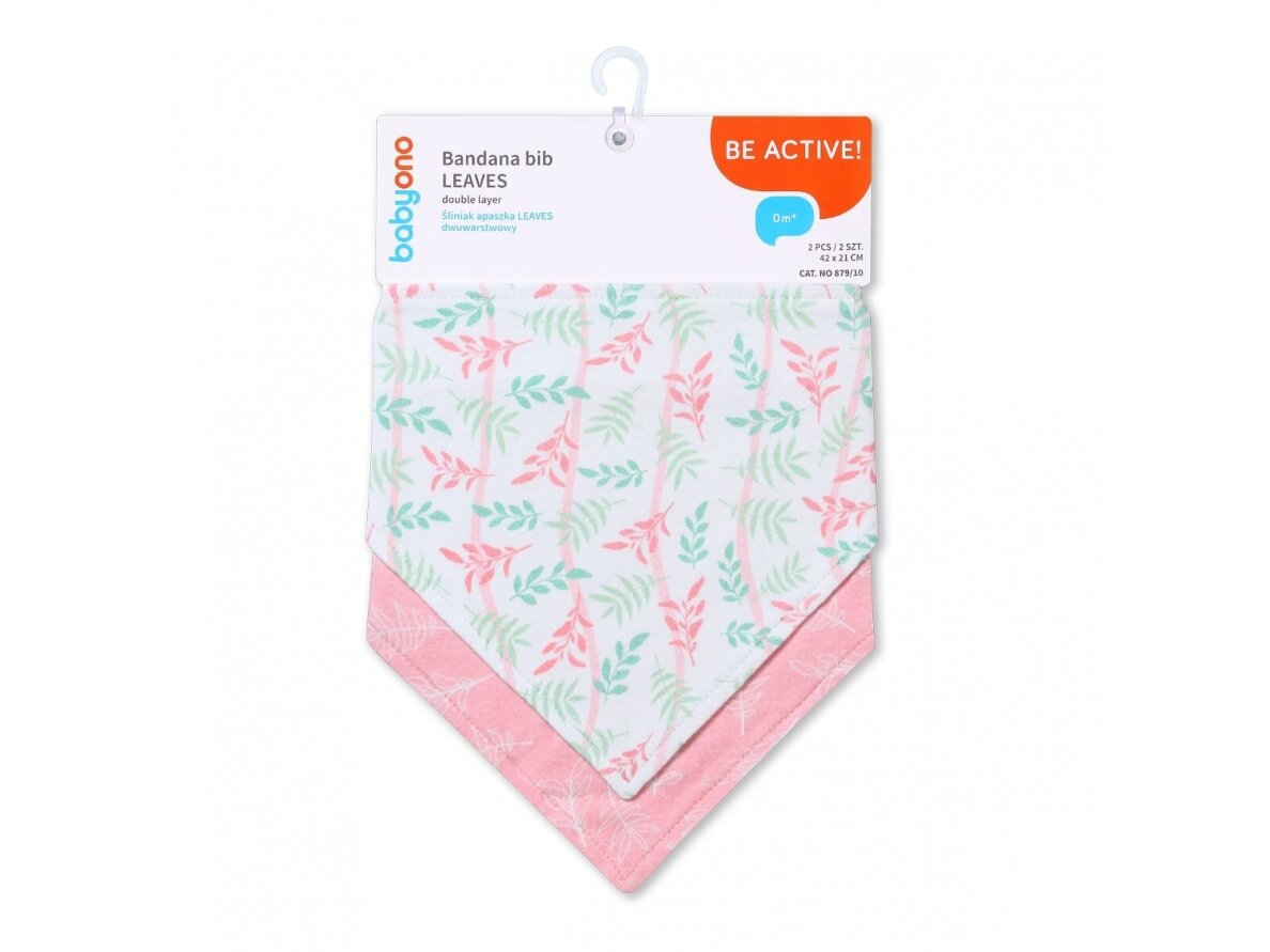 BabyOno bandana bib LEAVES, 879/10