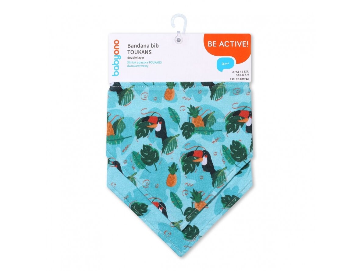BabyOno bandana bib TOUKANS, 879/12 BabyOno bandana bib TOUKANS, 879/12