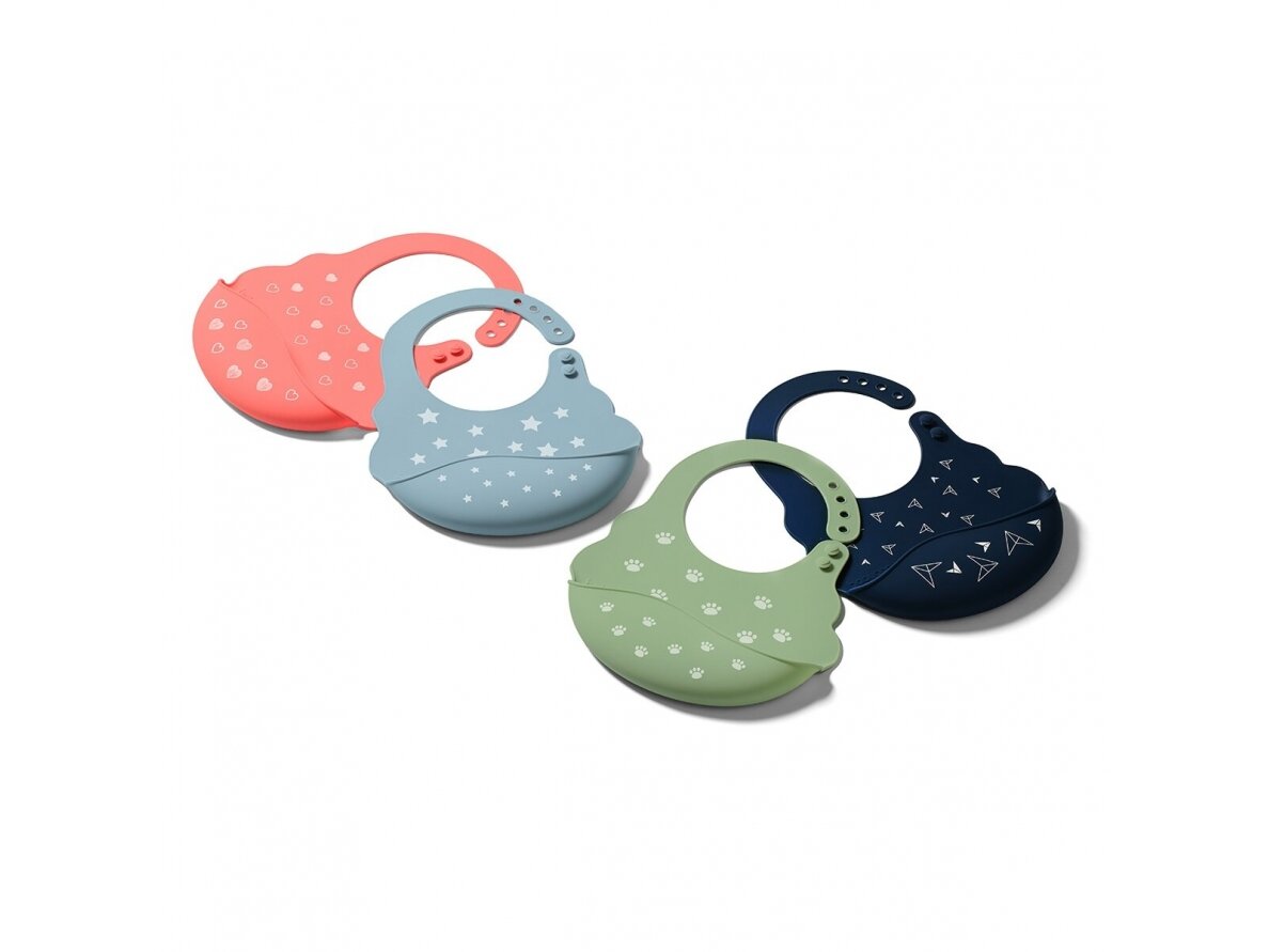 Silicone bib with adjustable clasp 829/04 4 Silicone bib with adjustable clasp 829/04 4