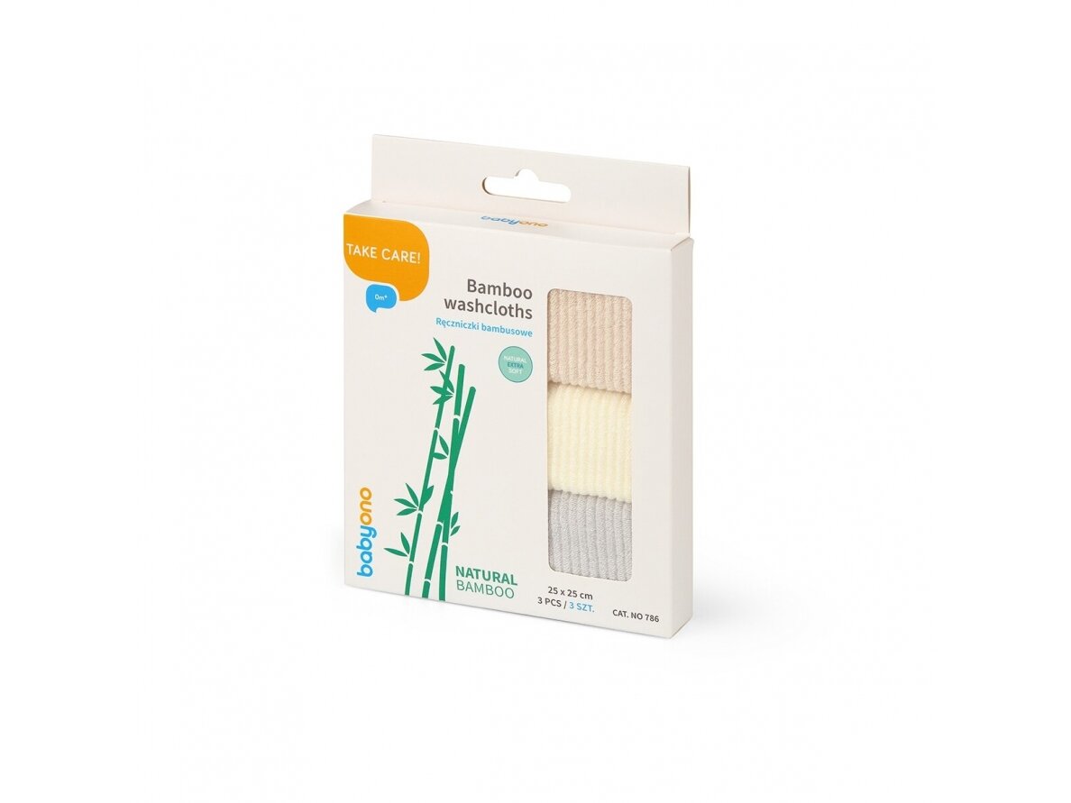 Babyono  Bamboo washcloths 3-pack 786 2
