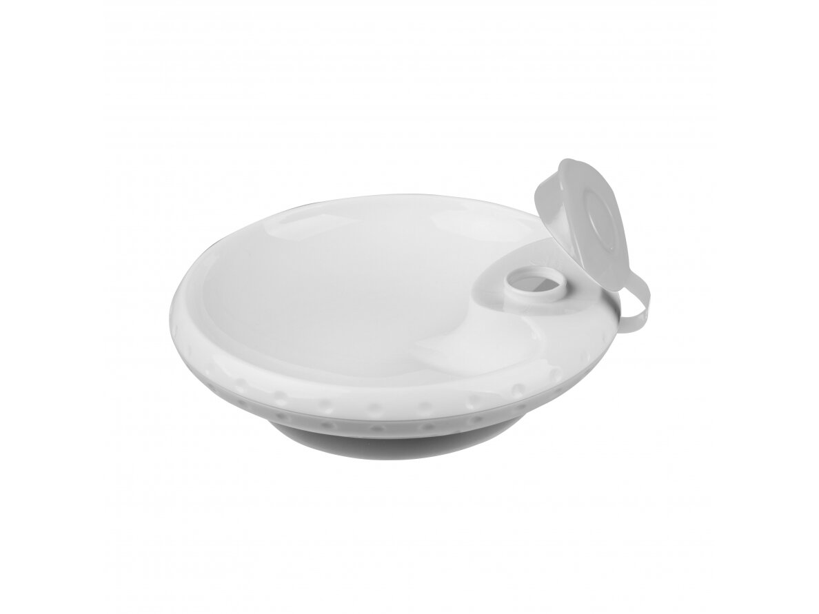 Babyono food temperature maintaining suction bowl grey 1070/03