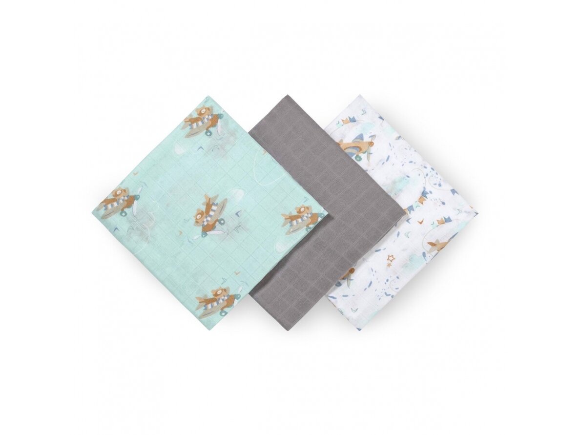 BabyOno bamboo diapers 3 pcs grey 397/10 1