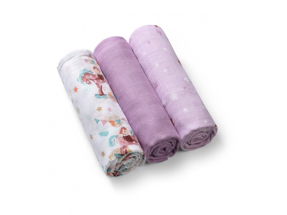 BabyOno bamboo diapers 3 pcs purple 397/11 BabyOno bamboo diapers 3 pcs purple 397/11