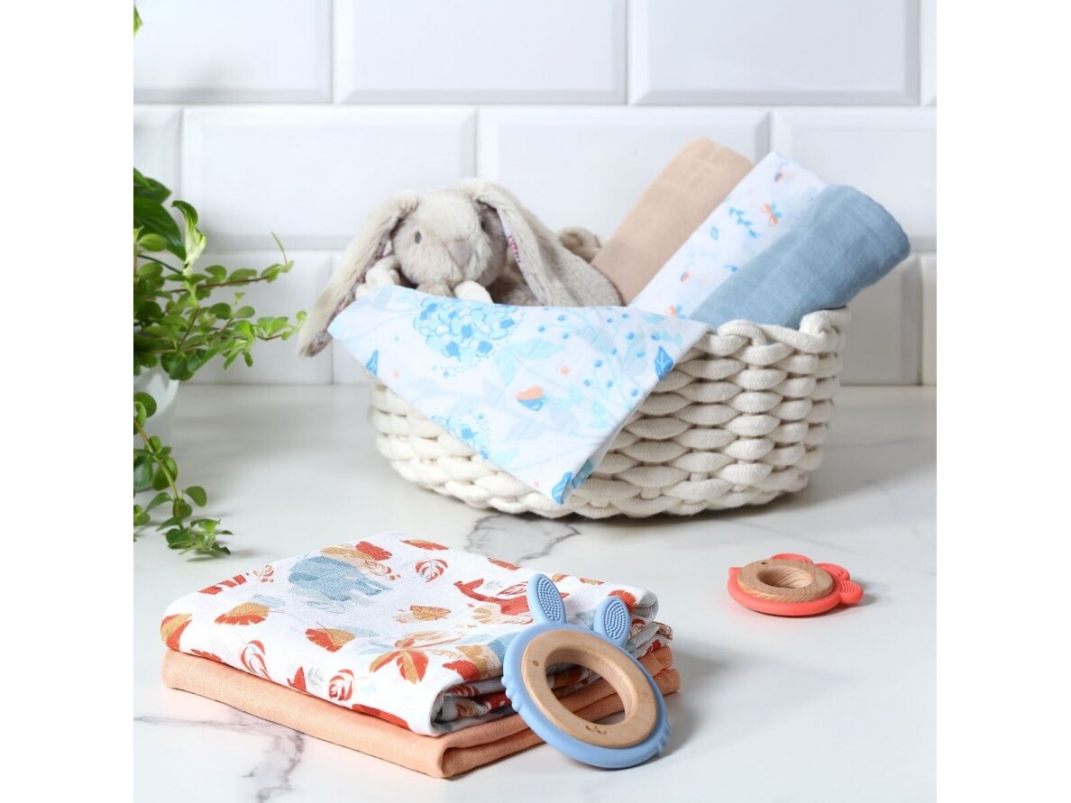 BabyOno muslin diapers, lorange, 348/07 6 BabyOno muslin diapers, lorange, 348/07 6