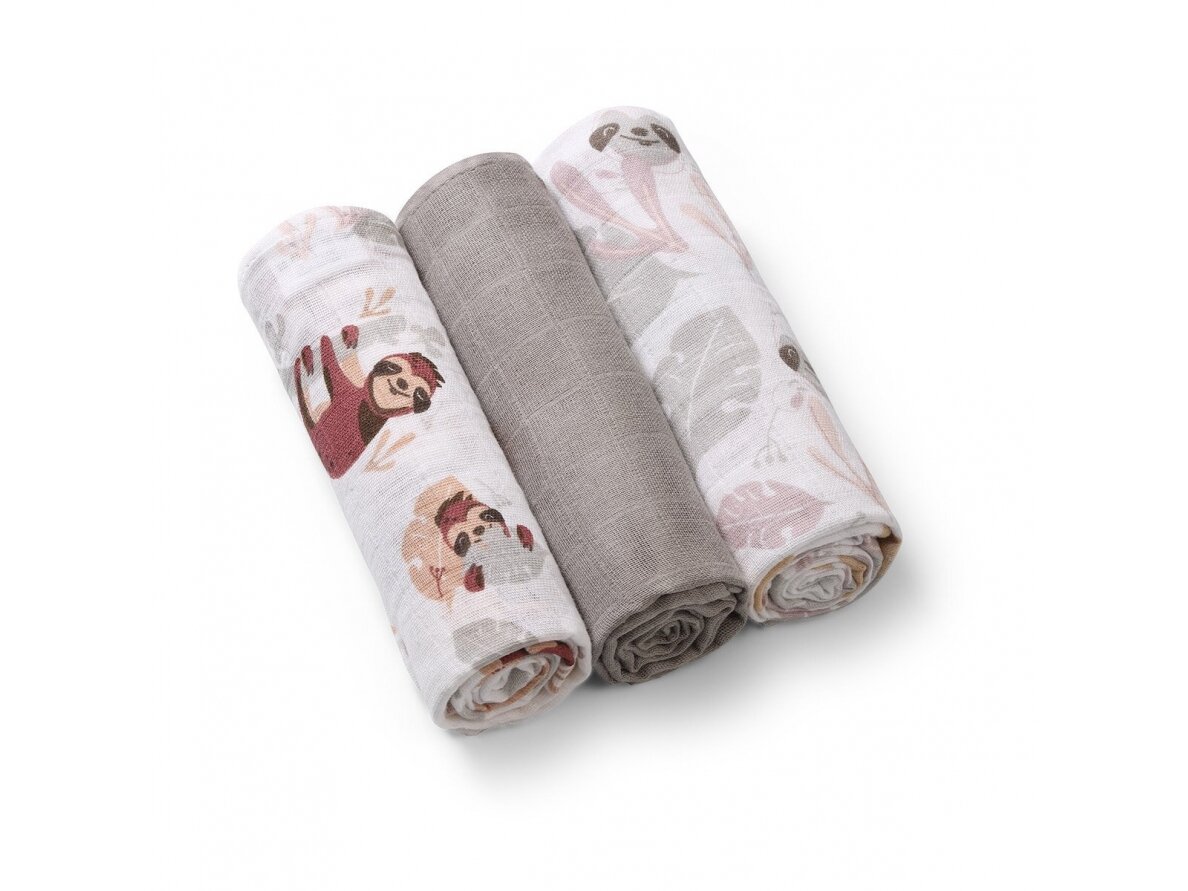 BabyOno muslin diapers grey 348/10 BabyOno muslin diapers grey 348/10
