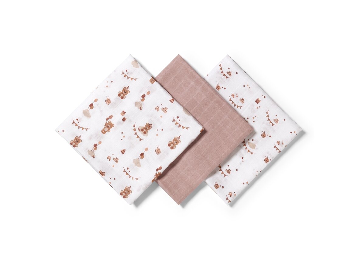 BabyOno muslin diapers red 348/18 2