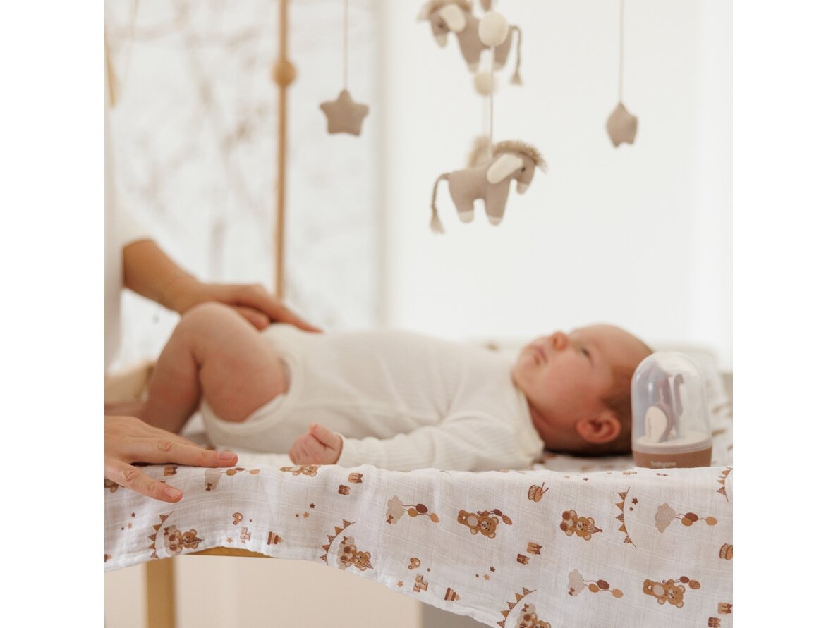 BabyOno muslin diapers red 348/18 4