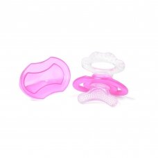BabyOno silikoninis dantenų masažuoklis, nuo 3 mėn., rožinis, 1008/02