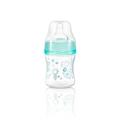 BabyOno dieglių nesukeliantis plataus kaklelio buteliukas 120 ml nuo 0 mėn mėtinis 402/01