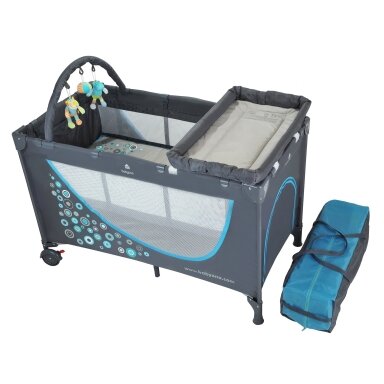 BabyOno maniežas - pilkas / mėlynas BabyOno maniežas - pilkas / mėlynas