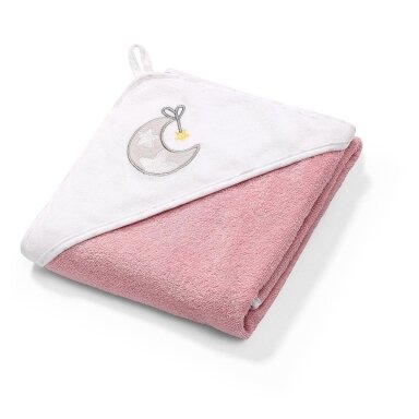 Babyono rankšluostis su gobtuvu 85x85 rožinis 144/10 Babyono rankšluostis su gobtuvu 85x85 rožinis 144/10
