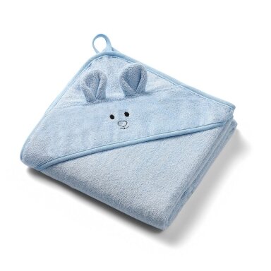BabyOno rankšluostis su gobtuvu bambukinis 100x100 mėlynas 1553/02 BabyOno rankšluostis su gobtuvu bambukinis 100x100 mėlynas 1553/02