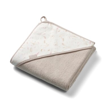 BabyOno rankšluostis su gobtuvu frotinis 100x100 kreminis 1552/04 BabyOno rankšluostis su gobtuvu frotinis 100x100 kreminis 1552/04