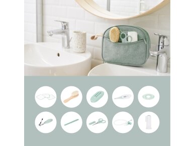Babymoov Baby Grooming Set Matcha - 10 accessories A032007 3