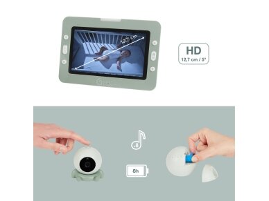 Babymoov YOO Go + HD Video Baby Monitor + 4 attachment accessories A014433 1