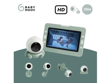 Babymoov YOO Go + HD Video Baby Monitor + 4 attachment accessories A014433 3 Babymoov YOO Go + HD Video Baby Monitor + 4 attachment accessories A014433 3