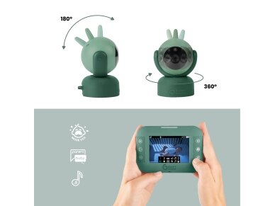 Babymoov YOO Twist Motorised Video Baby Monitor A014425 2 Babymoov YOO Twist Motorised Video Baby Monitor A014425 2