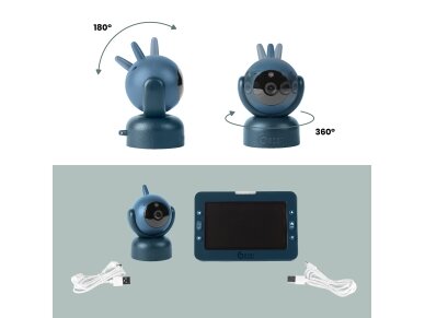 Babymoov YOO Master + HD Motorised Video Baby Monitor A014435 2 Babymoov YOO Master + HD Motorised Video Baby Monitor A014435 2