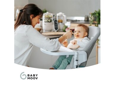 Babymoov Nutribaby + 6-in-1 multi-purpose baby food processor - Mineral Beige  A001135 6