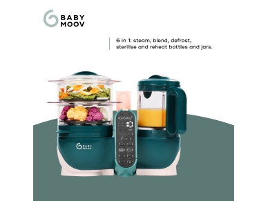 Babymoov Nutribaby + 6-in-1 multi-purpose baby food processor - Opal Green A001136 1