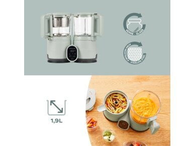 Babymoov Nutribaby Glass multifunction glass baby food maker - Celadon Green A001138 5