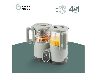 Babymoov Nutribaby Glass multifunction glass baby food maker - Celadon Green A001138 1 Babymoov Nutribaby Glass multifunction glass baby food maker - Celadon Green A001138 1